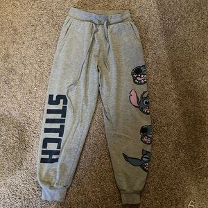 Woman’s sweat pants small gray, and blue